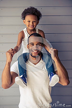 Father and child Stock Photo