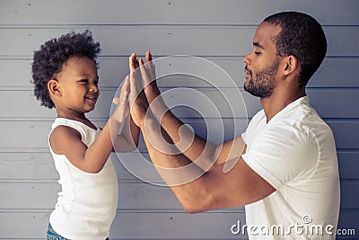 Father and child Stock Photo