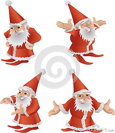 Father Christmas illustration Vector Illustration