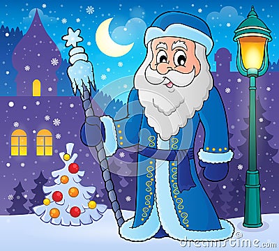 Father Frost theme image 2 Vector Illustration