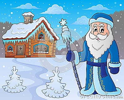 Father Frost theme image 7 Vector Illustration