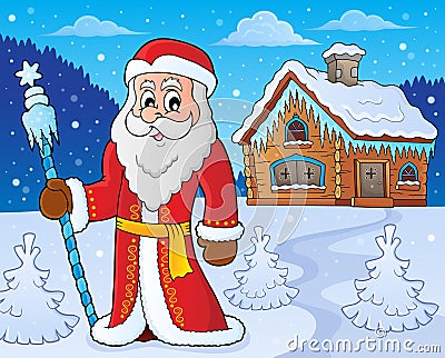 Father Frost theme image 6 Vector Illustration