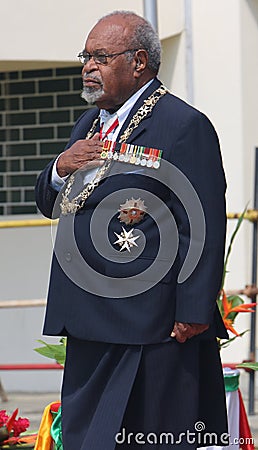 Father of the Nation of PNG Editorial Stock Photo