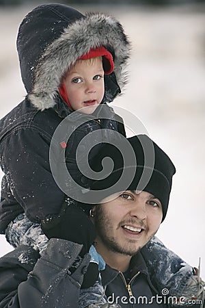 Father and Son Stock Photo