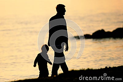 Father and Son Stock Photo