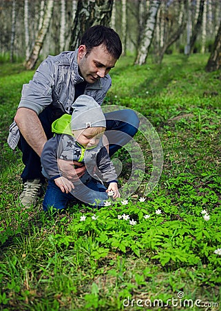 Father and son having fun Stock Photo