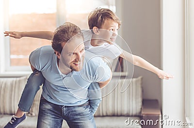 Father and son Stock Photo