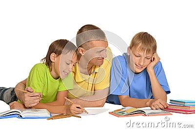 People doing homework