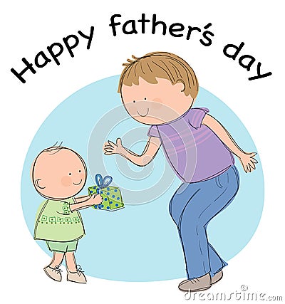 Fathers Day Vector Illustration