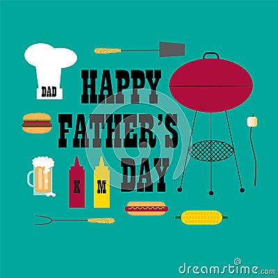 Fathers day bbq Stock Photo