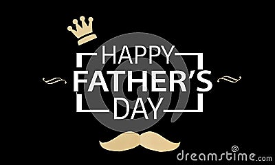 Fathers day composition on black. Fathers day composition on wooden background Stock Photo