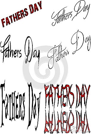 Fathers Day sign Stock Photo
