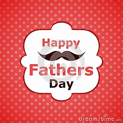 Fathers Day Wiskers greeting card Stock Photo