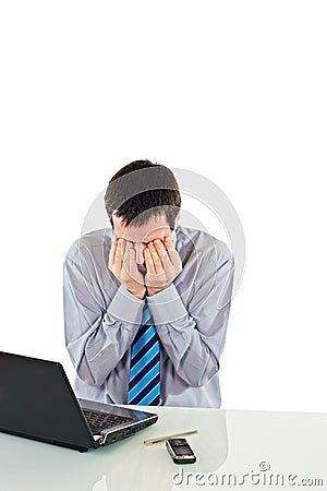 Fatigue businessman Stock Photo