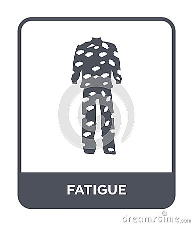 fatigue icon in trendy design style. fatigue icon isolated on white background. fatigue vector icon simple and modern flat symbol Vector Illustration