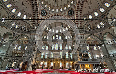 Fatih Mosque, a public Ottoman mosque in the Fatih district of Istanbul, Turkey Editorial Stock Photo