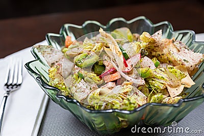 Fattoush salad Stock Photo