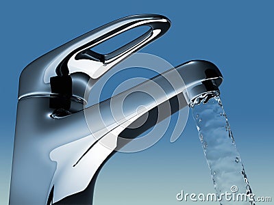 Faucet Cartoon Illustration