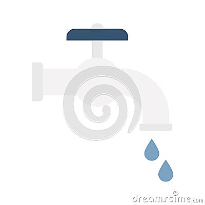Faucet Line vector icon which can easily modify or edit Stock Photo