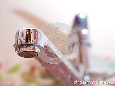 Faucets closeup. Stock Photo