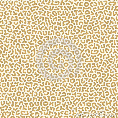 Faux ABC doodles, abstract spots seamless vector pattern Vector Illustration