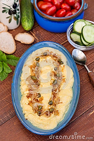 Fava - Greek Dish Stock Photo