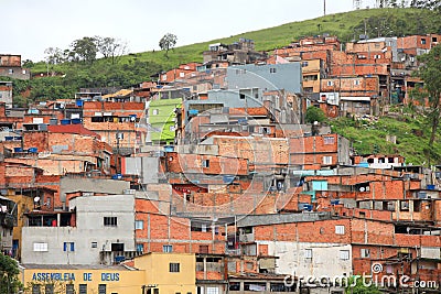 Favela in Brazil Editorial Stock Photo