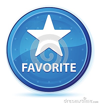 Favorite (star icon) midnight blue prime round button Vector Illustration