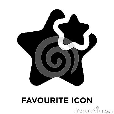 Favourite icon vector isolated on white background, logo concept Vector Illustration