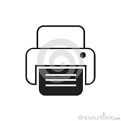 fax machine Logo Template vector icon design Vector Illustration