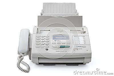 Fax machine Stock Photo