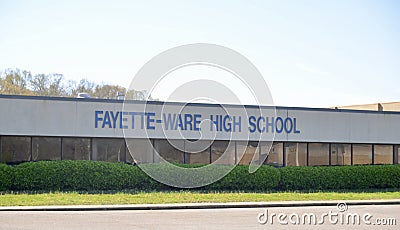 Fayette-Ware High School, Somerville, TN Editorial Stock Photo