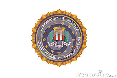 FBI Logo Editorial Vector Illustration Editorial Stock Photo