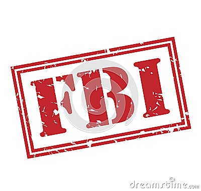 Fbi red stamp Stock Photo