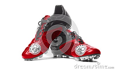 FC Ajax - football boots. Editorial Stock Photo