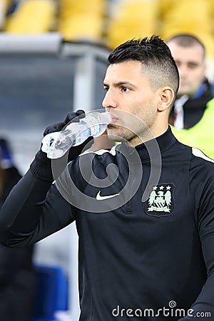 FC Manchester City training session at NSC Olimpiyskyi stadium Editorial Stock Photo