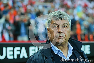 FC Shakhtar head coach Mircea Lucescu Editorial Stock Photo