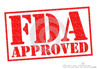 FDA APPROVED Stock Photo