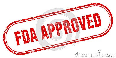 fda approved stamp Vector Illustration