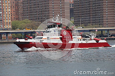 FDNY boat Editorial Stock Photo