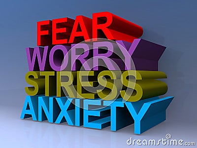 Fear, worry, stress, anxiety Stock Photo