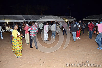 Feast of victory of the FPI in the east of the Ivory Coast Editorial Stock Photo