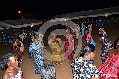 Feast of victory of the FPI in the east of the Ivory Coast Editorial Stock Photo