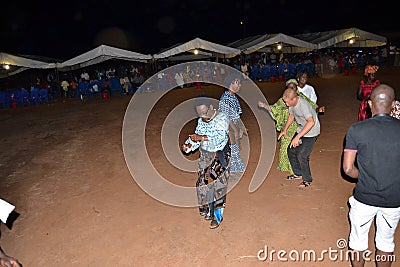 Feast of victory of the FPI in the east of the Ivory Coast Editorial Stock Photo