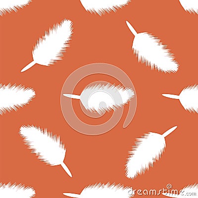 Feather Seamless Pattern Stock Photo