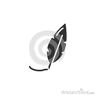 Feather, write icon. Simple vector drawing tools icons for ui and ux, website or mobile application Stock Photo