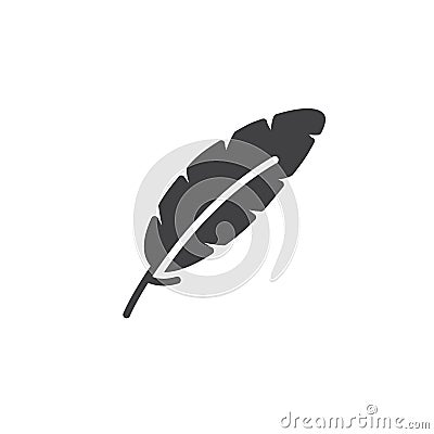 Feather, write icon vector Vector Illustration