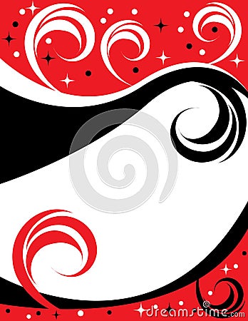 Feathery Frame Vector Illustration