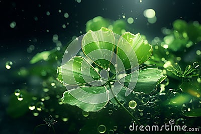 Feature a creative representation of a clover Stock Photo