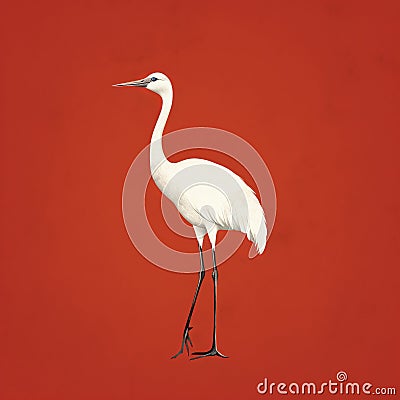 Clean And Simple Crane Ad Posters In Cinquecento Style Stock Photo